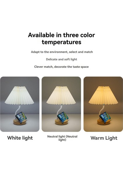 Üç Renkli Karartma Nordic Tabloamp USB Vintage Pilili Kumaş Masa Lambaları Ahşap Taban Taban Lambası Braket Oluğu ile (Yurt Dışından) fırsatları