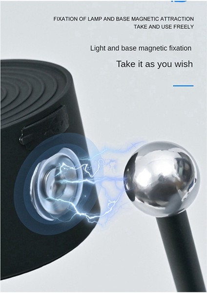 USB Şarj Masası Lambası Okuma Lambası Başucu Lambası Çevre Lambası Manyetik Taşınabilir Göz Koruma Lambası - Siyah (Yurt Dışından) fırsatları