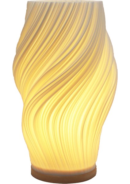 Onlanda Lambası Için Başucu Lambaları Vintage Çizgili Küçük Gece Işık Lambası Çalışma ve Dekorasyon Için, Esinti F (Yurt Dışından) fırsatları