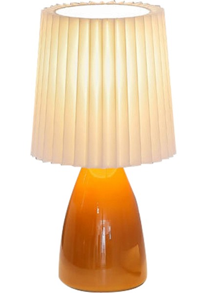 USB Retro Pileli Lamba Masa Masa Sevimli Masa Lambası Yatak Odası Için Postasız Yatak Lambası Deco LED Lıght Turuncu (Yurt Dışından)