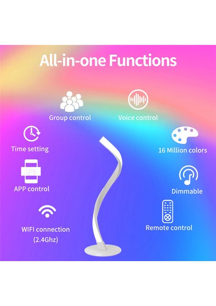 LED Kişilik Spiral Aydınlatma Lambası Basit Okuma Masası Lambası Fiş ve Yatak Odası Restoran Için Başucu Lambası (Yurt Dışından) fiyatları