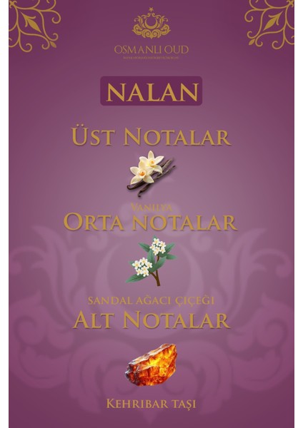 Warriors Nalan EDP 65 ML Kadın Parfüm – Oryantal Vanilya – 4442