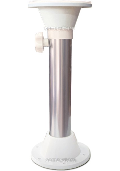 Teleskopik Masa Ayağı Tekne & Karavan 2 Kademe 53-81CM Beyaz Taban