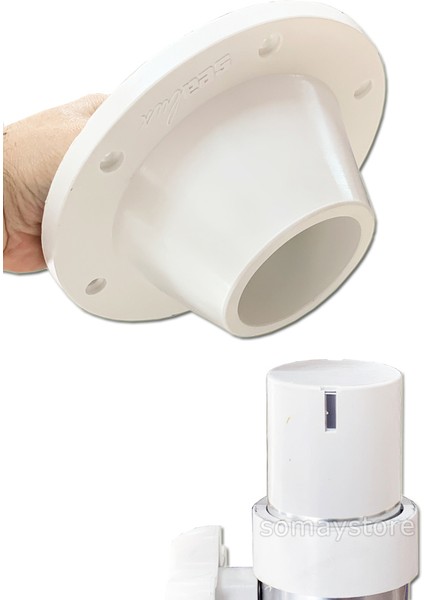 Teleskopik Masa Ayağı Tekne & Karavan 2 Kademe 53-81CM Beyaz Taban modelleri