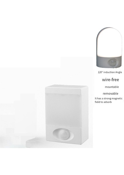 Kare LED Sensör Işık Küçük Masa Lambası Yurt Başucu Gece Işığı Taşınabilir Acil Gece Işığı (Yurt Dışından) fırsatları