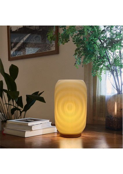 Yatak Başı Lambaları Için Komodin Lambası Vintage Çizgili Küçük Gece Işık Vazo Tasarımı Şarj Edilebilir Işık Esintisi (Yurt Dışından) fiyatları