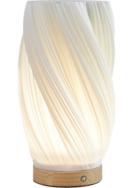 Yatak Başı Lambalar Için Komodin Lambası Vintage Çizgili Küçük Gece Işık Vazo Tasarımı Şarj Edilebilir Işık Esintisi B (Yurt Dışından) fırsatları