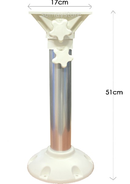Marine Tekne Teleskopik Kaptan Koltuğu Ayağı 51CM-78 cm fırsatları