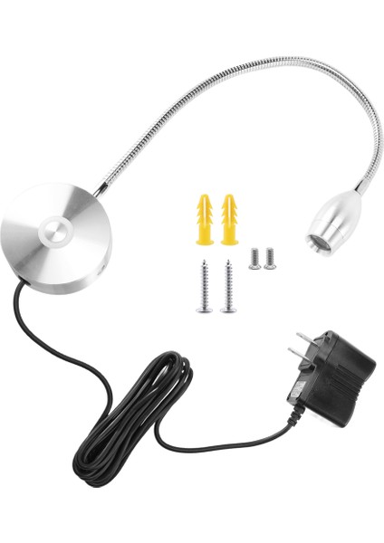 Dimmable Okuma Lambası, Yatak Odası Başucu Için Kablolu Fişli Yatak Lambaları, Esnek Goopeneck Kitap Lambası, Duvara Monte Okuma Işık, 200LM / 3000K Kiriş Açısı: 30 ° Abd Fiş (Yurt Dışından) modelleri