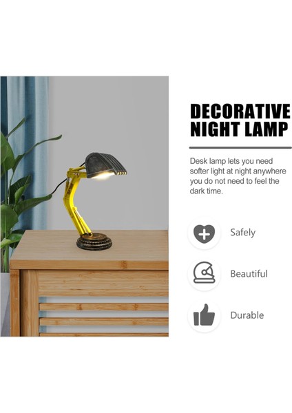 Ekskavatör Masa Lambası Inşaat Dekor Boy LED Noel Işık Işıkları Toddler Ofis Valentine&#39;in Yatak Odası Için Hediye Lambası (Yurt Dışından) modelleri