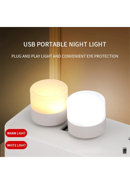 12PCS Mini USB Fiş Lambası 5V Süper Parlak Göz Koruma Kitabı Işık Bilgisayar Mobil Güç Şarj USB Küçük LED Işık, A (Yurt Dışından)