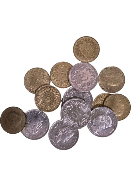 Karışık Tarihler Isviçre Para Lotu Çil