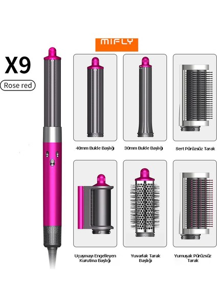 Multi Fonksiyonlu Pembe Saç Şekillendirici