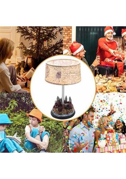 Castle Reçine Lamba Masa Lamba Reçine Lambası Harryed Pottersed Ev Yatak Odası Odası Dekorasyon Yeni (Yurt Dışından) fiyatları