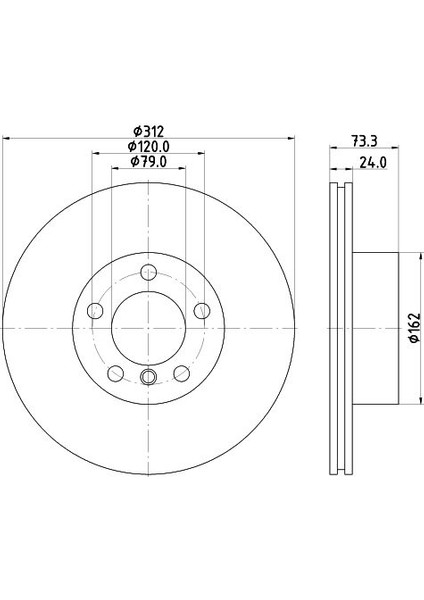 Ön Disk Havalı Bmv 3 Serisi E90-E91-E92-E93-F30-X1 05- fiyatları