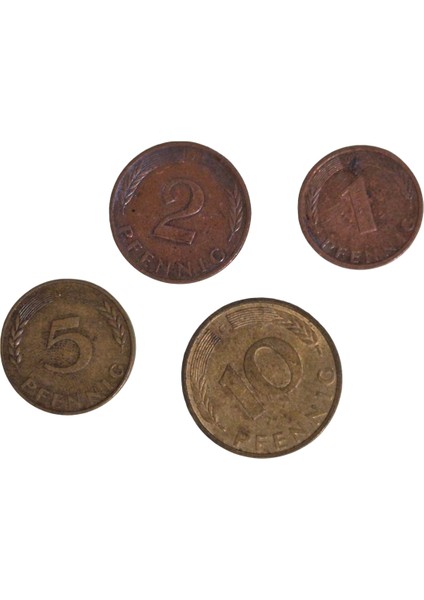 1-2-5-10 Pfennig Seti fiyatları