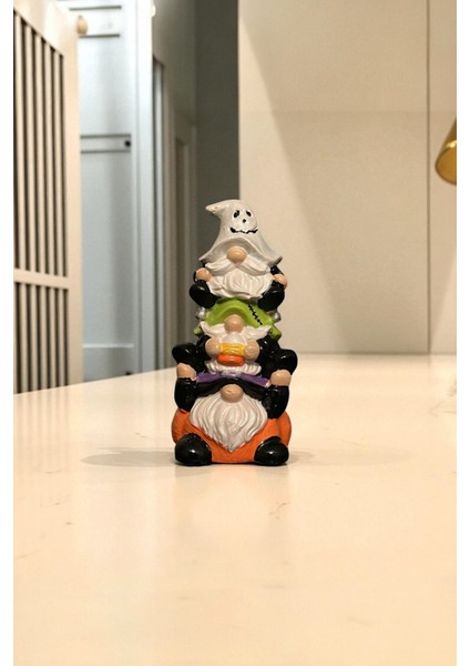 Cadılar Bayramı Cüce Sevimli Biblo Dekoratif Figür Evin Neşesi, Masanın Maskotu 13X7 cm fiyatları