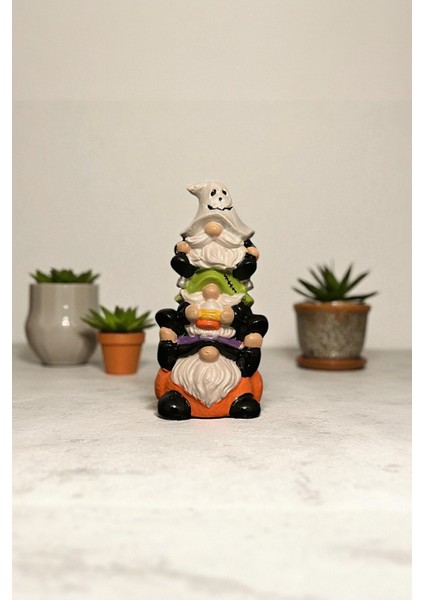 Cadılar Bayramı Cüce Sevimli Biblo Dekoratif Figür Evin Neşesi, Masanın Maskotu 13X7 cm modelleri