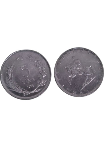 1976 Yılı 5 Lira 2 Li Takım