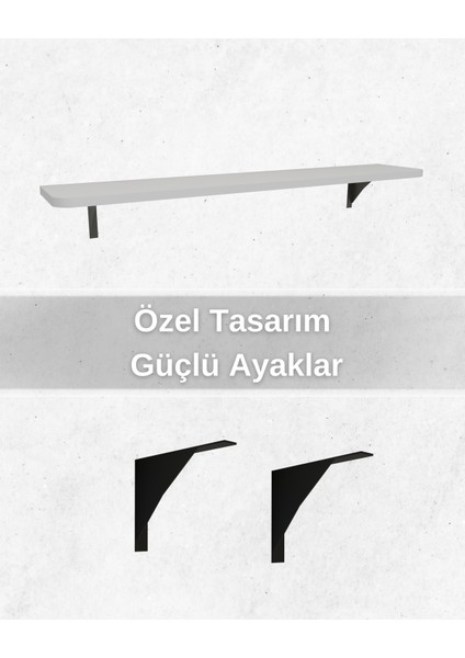 Roma - Dresuar Montaj Gerektirmeyen 80X18 cm Mdf Oval Kesim Petek Üstü Uçan Raf Kitaplık fırsatları