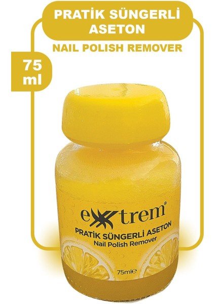Pratik Süngerli Aseton - Limon Kokulu Hızlı Oje Çıkarıcı 75 ml fırsatları