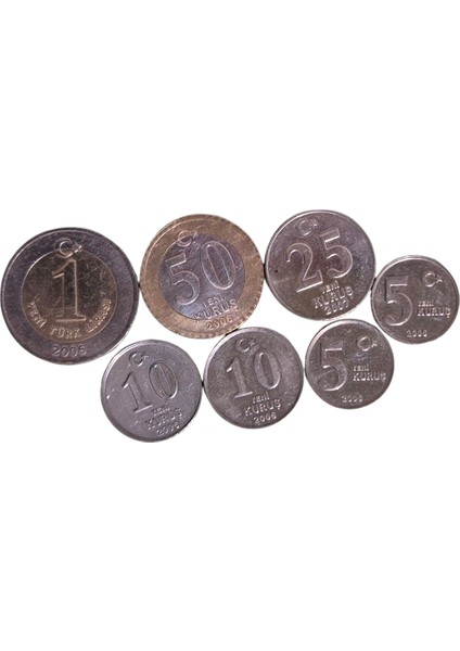 2006-2007 Yılı Yeni Kuruşlar ve 1 Ytl