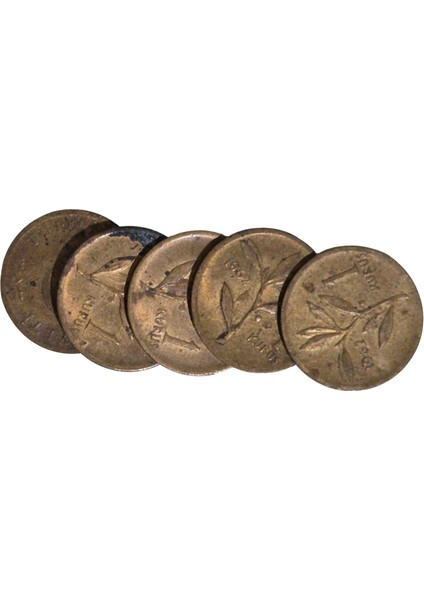 1962 Yılı 1 Kuruş 5 Adet