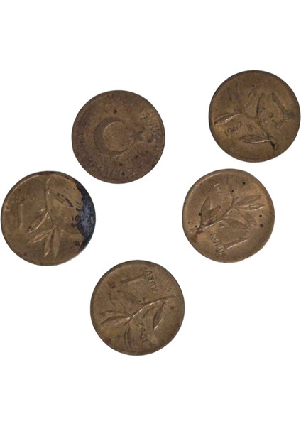 1962 Yılı 1 Kuruş 5 Adet fiyatları