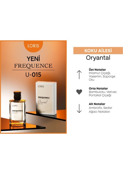 U-15 Frequence Unisex Parfüm Edp 50 ml fiyatları