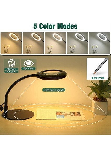 Stand 5 Renk Modu Düzenlenebilir USB Okuma Göz Koruma Çalışma Lambası (Yurt Dışından) fiyatları