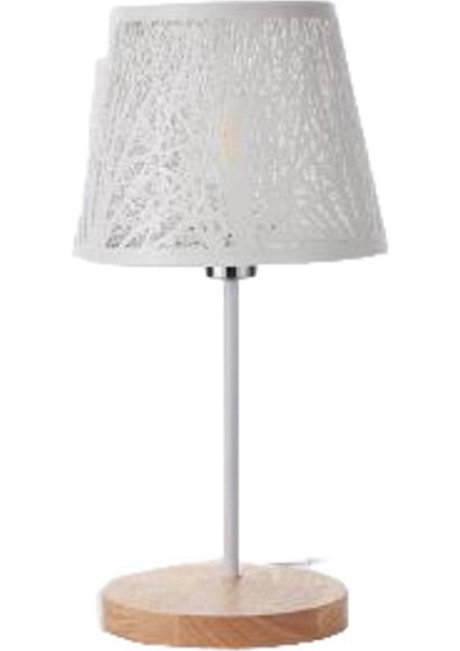 Masa Lambası, Namlu Metal Abajur ve Ağaç Desenli Taban, Masa Üstü Kolye Lambası Duvar Lambası Için Uygun (Yurt Dışından)