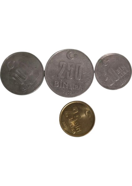 25-50-100-250 Bin Lira Seti