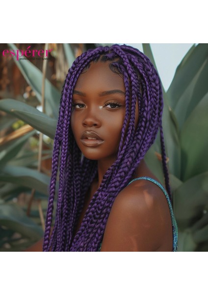 Sentetik Örgülük Saç Esperer 100 Gr. - Küllü Mor