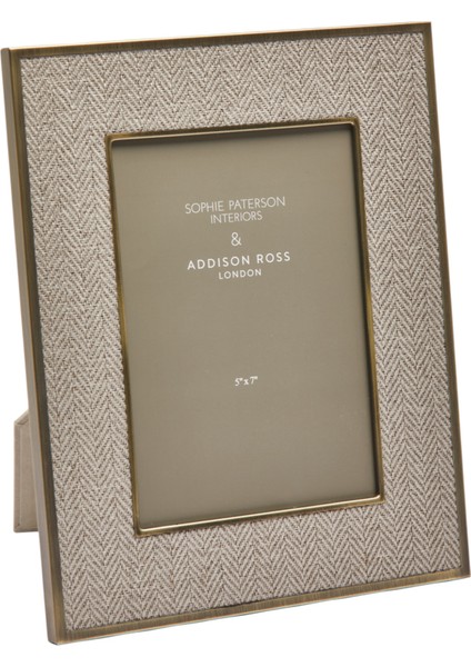 Sophie Paterson Photo Frame Oatmeal Herringbone 5 x 7"