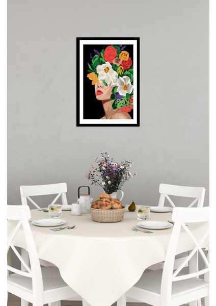 Notpa Tek Tablo Çerçeve Görünümlü Ahşap Duvar Tablosu A4 21 x 29.7 A4-8 fiyatları