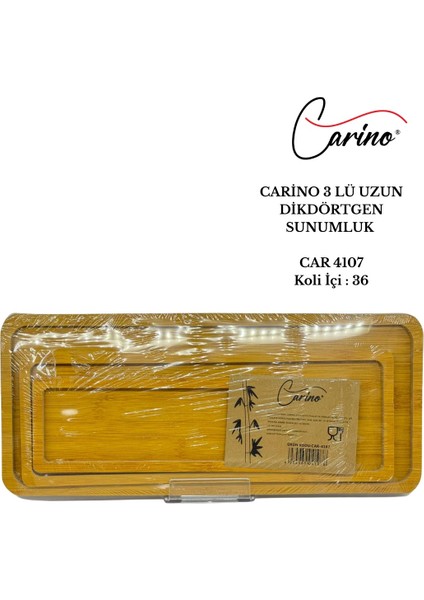 3lü Uzun Dikdörtgen Sunumluk