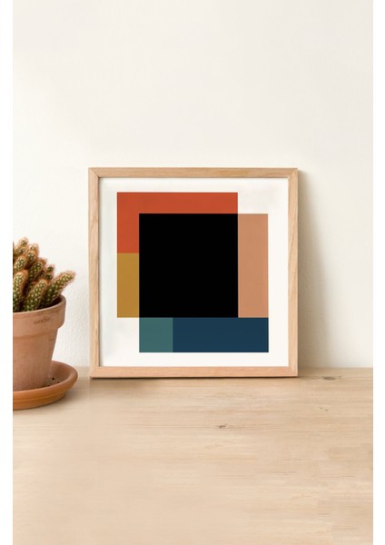 Ahşap Çerçeveli Mdf Kare Tek Tablo (Kendi Tablo Setinizi Oluşturacağınız Liste) TX1031 23 x 23