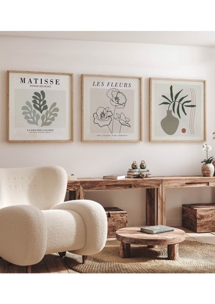 Ahşap Çerçeveli Mdf Kare Tablo Seti Salon ve Oturma Odası Için KR4028 23 x 23 fırsatları