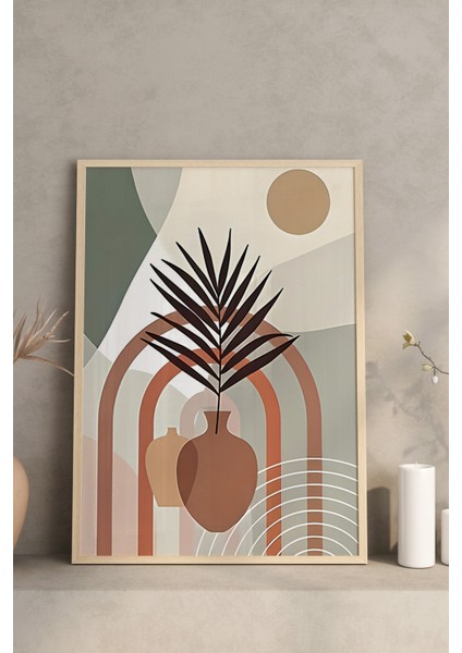 🖼️ Modern Çerçeveli 3'lü Tablo Seti – Minimalist Geometrik Tasarım CRV1058 23 x 32 modelleri