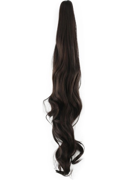 Tokalı Dalgalı At Kuyruğu - Açık Kahve modelleri