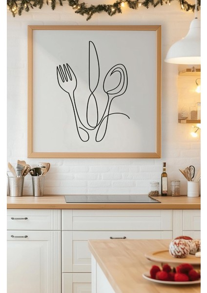 Ahşap Çerçeveli Mdf Kare Tek Tablo (Kendi Tablo Setinizi Oluşturacağınız Liste) Mutfak 23 x 23 Çerçeveli TX1072 fırsatları