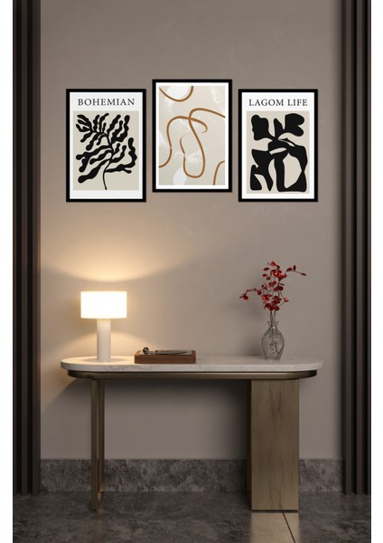 Dekorize Mdf 3 Parça 3 mm Çerçeve Görünümlü Bohem Tablo 3035 13 x 17 fırsatları