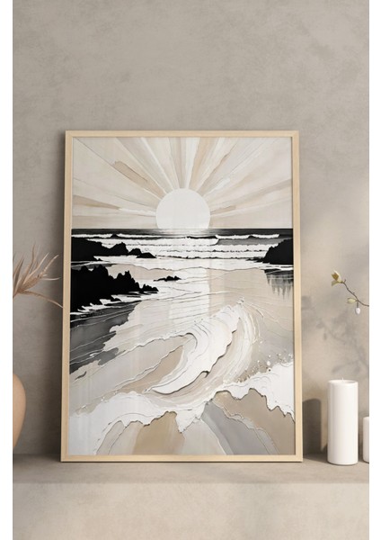 Ahşap Çerçeveli Mdf Tablo Seti Matisse, Bohem, Kusama Salon ve Oturma Odası Için ÇT3074 23 x 32 modelleri