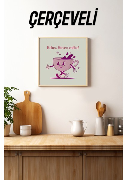 Ahşap Çerçeveli Mdf Kare Tek Tablo (Kendi Tablo Setinizi Oluşturacağınız Liste) MUTFAK04 23 x 23 Çerçeveli TX1110