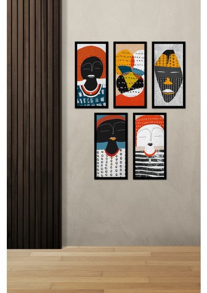 Modern Style Dekorize Mdf 5 Parça Çerçeve Görünümlü Tablo Set 10201 10 x 20 fiyatları