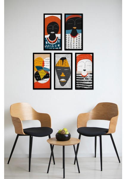 Modern Style Dekorize Mdf 5 Parça Çerçeve Görünümlü Tablo Set 10201 10 x 20 modelleri