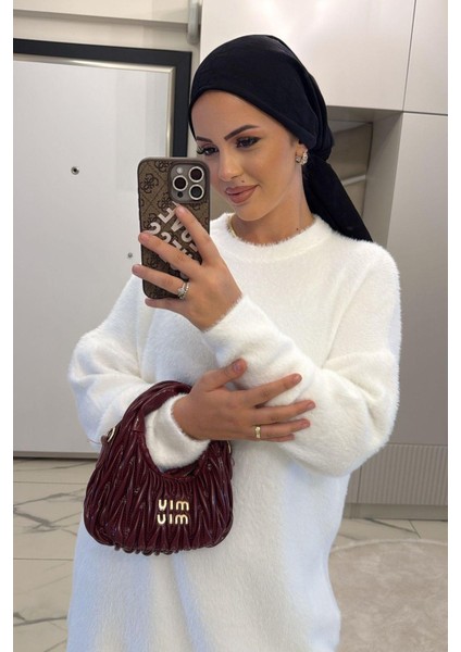 Kadın Beyaz Sakallı Uzun Kazak fiyatları