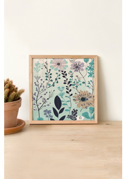 Ahşap Çerçeveli Mdf Kare Tek Tablo (Kendi Tablo Setinizi Oluşturacağınız Liste) TX1019 23 x 23