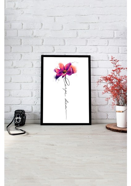 Notpa Tek Tablo Çerçeve Görünümlü Ahşap Duvar Tablosu A4 21 x 29.7 A4-6