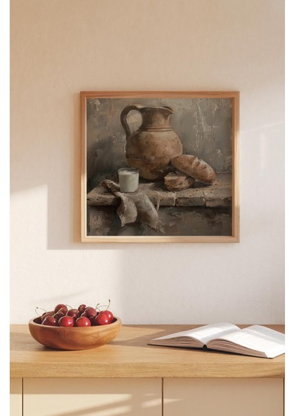 Ahşap Çerçeveli Mdf Kare Tek Tablo (Kendi Tablo Setinizi Oluşturacağınız Liste) MUTFAK04 23 x 23 Çerçeveli TX1106 modelleri